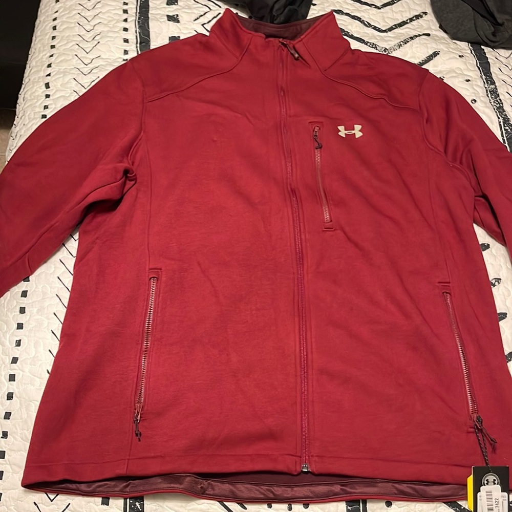 Full Zip Under Armor Red Jacket. - image 1